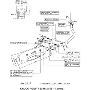 コンプリートエキゾースト レオビンス シト キムコ アジリティ 50 Rt 12 4 ストローク 2007 - 2012 Complete Exhaust Leovince Sito Kymco Agility 50 Rt 12 4 Stroke 2007 - 2012 【並行輸入品】