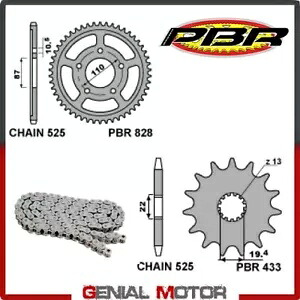 EK1739G チェーンとスプロケットキット 14 / 44 / 525 PBR スズキ GSXR-R 1990 - 1992 EK1739G Chain and Sprockets Kit 14 / 44 / 525 PBR SUZUKI GSXR-R 1990 - 1992 【並行輸入品】