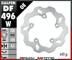 Galfer リア ブレーキ ディスク ウェーブ固定 220x4,5mm ヤマハ YZF 600 R-6 2017 Galfer Rear Brake Disc WAVE FIXED 220x4,5mm YAMAHA YZF 600 R-6 2017 【並行輸入品】