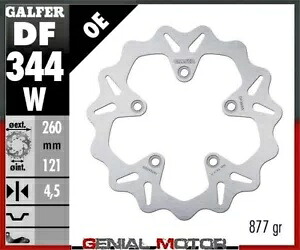 Galfer フロント ブレーキ ディスク ウェーブ 固定 260x4,5mm スズキ CK スカイ ウェーブ 400 2003 Galfer Front Brake Disc WAVE FIXED 260x4,5mm SUZUKI CK SKY WAVE 400 2003 【並行輸入品】