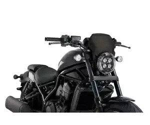 PUIG アルミニウム フロント パネル ホンダ Rebel CMX1100 DCT 2021 - 2023 ブラック- PUIG Aluminum Front Panel Honda Rebel CMX1100 DCT 2021 - 2023 Black- 【並行輸入品】