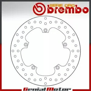 ブレーキ ディスク 固定ブレンボ オロ リア プジョー メトロポリス I 400 2014 - 2016 Brake Disc Fixed Brembo Oro Rear Peugeot Metropolis I 400 2014 - 2016 【並行輸入品】