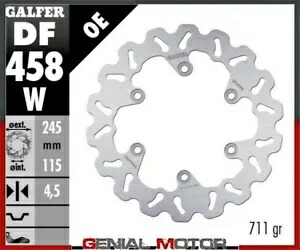 Galfer リア ブレーキ ディスク ウェーブ固定 245x4mm ヤマハ TRX 850 1995 Galfer Rear Brake Disc WAVE FIXED 245x4mm YAMAHA TRX 850 1995 【並行輸入品】