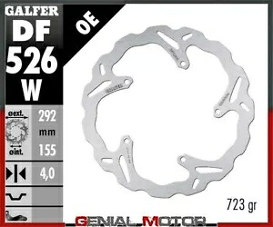 Galfer フロント ブレーキ ディスク ウェーブ固定 292x4mm ヤマハ YZF 125 R 2008-2013 Galfer Front Brake Disc WAVE FIXED 292x4mm YAMAHA YZF 125 R 2008-2013 【並行輸入品】