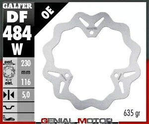 Galfer リア ブレーキ ディスク ウェーブ固定 228,5x5mm LINHAI MAIN STR. 260 2004年 Galfer Rear Brake Disc WAVE FIXED 228,5x5mm LINHAI MAIN STR. 260 2004 【並行輸入品】