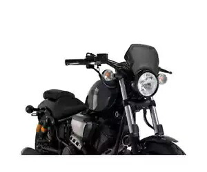 PUIG アルミニウム フロント パネル ヤマハ XV 950/R 2014 - 2020 ブラック- PUIG Aluminum Front Panel Yamaha XV 950/R 2014 - 2020 Black- 【並行輸入品】