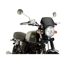2020 PUIG アルミニウム フロント パネル BRIXTON CROSSFIRE 500 - 2024 ブラック- 2020 PUIG Aluminum Front Panel BRIXTON CROSSFIRE 500 - 2024 Black- 【並行輸入品】