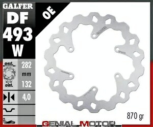 Galfer フロント ブレーキ ディスク ウェーブ固定 282x4mm ヤマハ XP 500 T-MAX 2000-2003 Galfer Front Brake Disc WAVE FIXED 282x4mm YAMAHA XP 500 T-MAX 2000-2003 【並行輸入品】