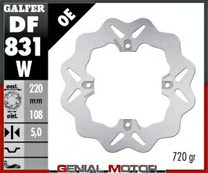 Galfer リア ブレーキ ディスク ウェーブ固定 220x5mm MV AGUSTA BRUTALE 675 2012 Galfer Rear Brake Disc WAVE FIXED 220x5mm MV AGUSTA BRUTALE 675 2012 【並行輸入品】
