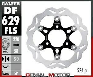 Galfer フロント ブレーキディスク ウェーブ フロート オーバーサイズ 220x3mm アプリリア ハバナ 50 カスタム 98-01 Galfer Front BrakeDisc WAVE FLOAT OVERSIZE 220x3mm APRILIA HABANA50 CUSTOM 98-01 【並行輸入品】