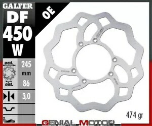Galfer フロント ブレーキ ディスク ウェーブ固定 245x3mm ヤマハ XTZ 250 Z TENERE 2011 Galfer Front Brake Disc WAVE FIXED 245x3mm YAMAHA XTZ 250 Z TENERE 2011 【並行輸入品】
