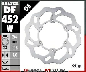 Galfer フロント ブレーキ ディスク ウェーブ固定 267x4mm ヤマハ TT 600 S 1994 Galfer Front Brake Disc WAVE FIXED 267x4mm YAMAHA TT 600 S 1994 【並行輸入品】