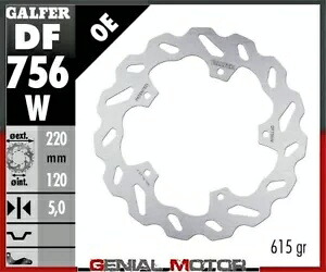 Galfer リア ブレーキ ディスク WAVE FIXED 220x5mm BMW HP 4 2012-2017 Galfer Rear Brake Disc WAVE FIXED 220x5mm BMW HP 4 2012-2017 【並行輸入品】