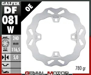 Galfer リアブレーキディスク WAVE FIXED 240x5mm HONDA CB 500 X 2022 Galfer Rear Brake Disc WAVE FIXED 240x5mm HONDA CB 500 X 2022 【並行輸入品】