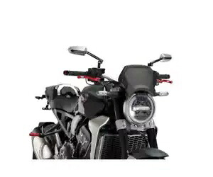 PUIG フロントパネル アルミ ホンダ CB 650 R NEO SPS CAFE 2019 2024 ブラック- PUIG front panel alum Honda CB 650 R NEO SPS CAFE 2019 2024 black- 【並行輸入品】