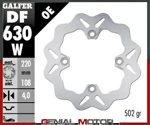 Galfer リア ブレーキ ディスク WAVE FIXED 220x4mm DUCATI 998 R 2002 Galfer Rear Brake Disc WAVE FIXED 220x4mm DUCATI 998 R 2002 【並行輸入品】