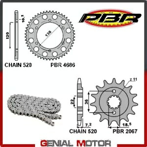 EK2546 チェーンとスプロケットキット 14 / 36 / 520 PBR ホンダ CB300R 2018 EK2546 Chain and Sprockets Kit 14 / 36 / 520 PBR HONDA CB300R 2018 【並行輸入品】