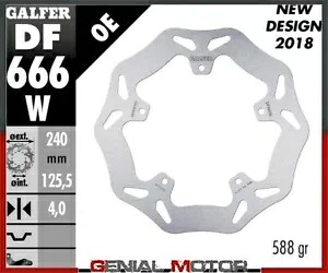 Galfer リア ブレーキ ディスク WAVE FIXED 240x4mm GILERA FUOCO 500 例 2007 Galfer Rear Brake Disc WAVE FIXED 240x4mm GILERA FUOCO 500 i.e. 2007 【並行輸入品】