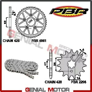 EK1140 チェーンとスプロケットキット 14 / 58 / 428 PBR VALENTI M01 2015 - 2017 EK1140 Chain and Sprockets Kit 14 / 58 / 428 PBR VALENTI M01 2015 - 2017 【並行輸入品】