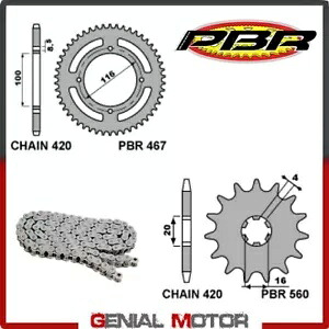EK1768 チェーンとスプロケットキット 13 / 51 / 420 PBR スズキ RM 2003 - 2004 EK1768 Chain and Sprockets Kit 13 / 51 / 420 PBR SUZUKI RM 2003 - 2004 【並行輸入品】