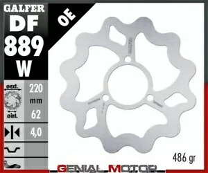 Galfer リア ブレーキ ディスク ウェーブ 固定 220x4mm MOTORHISPANIA MH 10 50 LC 2012 Galfer Rear Brake Disc WAVE FIXED 220x4mm MOTORHISPANIA MH 10 50 LC 2012 【並行輸入品】