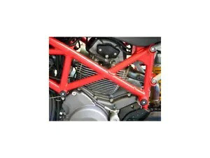 キットフレームプラグブラック Ducabike ドゥカティハイパーモタード 1100 2007 - 2009 M01D Kit Frame Plugs Black Ducabike For Ducati Hypermotard 1100 2007 - 2009 M01D 【並行輸入品】
