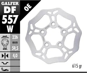 Galfer フロント ブレーキ ディスク WAVE FIXED 226x4mm SYM JET 4 2010 Galfer Front Brake Disc WAVE FIXED 226x4mm SYM JET 4 2010 【並行輸入品】