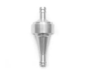 チタンカラーアルミニウムインライン燃料フィルター - 内径1/4インチの燃料ラインに適合 Titanium Color Aluminum Inline Fuel Filter - Fits 1/4\