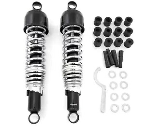 パフォーマンス ブラック ショック (クローム スプリング付き) - アイ / アイ 335mm / 13 1/8 インチ - ヤマハ Performance Black Shocks w/ Chrome Spring - Eye / Eye 335mm / 13 1/8\