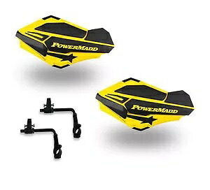 パワーマッド センチネル ハンド ガード トライ マウント イエロー ブラック アウトランダー 650 800 1000 Powermadd Sentinel Hand Guards Tri Mount Yellow Black Outlander 650 800 1000 【並行輸入品】