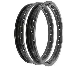 ライジングサンブラック アルミリムセット - ホンダ CL450K スクランブラー 450 - 1968-1974 Rising Sun Black Aluminum Rim Set - Honda CL450K Scrambler 450 - 1968-1974 【並行輸入品】