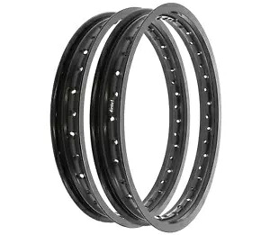 ライジングサンブラック アルミリムセット - ホンダ CB350K CB350 ツイン - 1968-1973 Rising Sun Black Aluminum Rim Set - Honda CB350K CB350 Twin - 1968-1973 【並行輸入品】