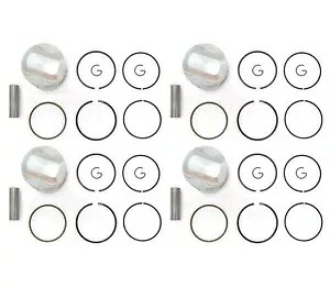 4 ピストンキット - オーバーサイズ 0.25mm - Honda CB750 CB750F DOHC - リング クリップ & ピン 4 Piston Kits - Oversize 0.25mm - Honda CB750 CB750F DOHC - Rings Clips & Pins 【並行輸入品】