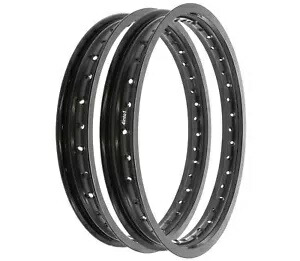 ライジング サン ブラック アルミ リム セット - ホンダ CB160 スポーツ - 1965-1969 Rising Sun Black Aluminum Rim Set - Honda CB160 Sport - 1965-1969 【並行輸入品】