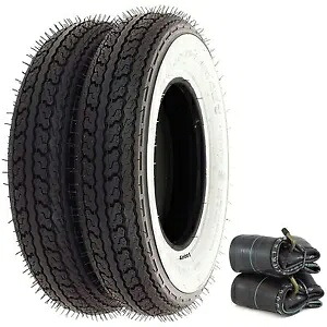 Shinko SR550 ストリート ホワイトウォール タイヤ セット - ホンダ Z50A/R - タイヤとチューブ Shinko SR550 Street White Wall Tire Set - Honda Z50A/R - Tires and Tubes 【並行輸入品】｜カスタムパーツ WORLD倉庫