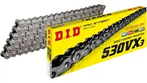 DID D.I.D バイクチェーン 530 VX3 プロストリート Xリング ナチュラル 116リンク DID D.I.D 530 VX3 Pro Street X-Ring Motorcycle Chain - Natural - 116 Links 【並行輸入品】