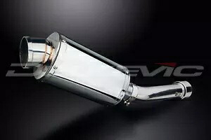 Delkevic 9 インチ ステンレス オーバル マフラー - Aprilia RSV Mille R 1000 - 98-03 エキゾースト Delkevic 9\