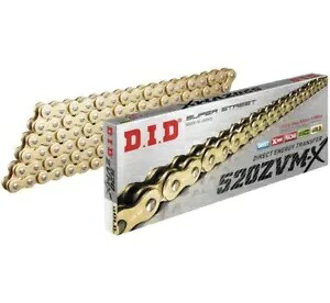 D.I.D DID 520 ZVM-X スーパーストリート Xリング バイクチェーン ゴールド 110リンク D.I.D DID 520 ZVM-X Super Street X-Ring Motorcycle Chain - Gold - 110 Link 【並行輸入品】｜カスタムパーツ WORLD倉庫