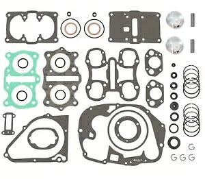 エンジンリビルドキット .25 オーバーサイズピストン付き - ホンダ CB/CL350K 70-73 - SL350K Engine Rebuild Kit w/ .25 Oversize Pistons - Honda CB/CL350K 70-73 - SL350K 【並行輸入品】