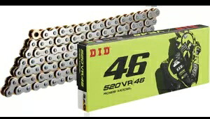 D.I.D 520 VR46 バレンティーノ ロッシ モデル X リング バイク チェーン 520 - 長さを選択してください D.I.D 520 VR46 Valentino Rossi Model X-Ring Motorcycle Chain 520 - Choose Length 【並行輸入品】