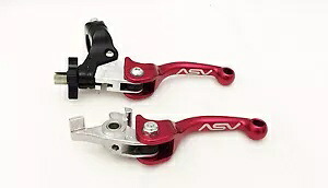 ASV F3 フロント ブレーキ クラッチ パーチ レバー ショーティー レッド カバー ヤマハ ラプター 125 250 ASV F3 Front Brake Clutch Perch Levers Shorty Red Cover Yamaha Raptor 125 250 【並行輸入品】