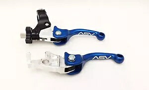 ASV F3 ショーティー ブルー フロント ブレーキ クラッチ パーチ レバー ホンダ TRX 250R 1987-1989 ASV F3 Shorty Blue Front Brake Clutch Perch Levers Honda TRX 250R 1987-1989 【並行輸入品】