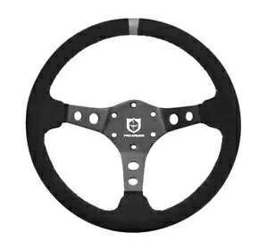プロアーマー トップマーカー ステアリング ホイール スエード ブラック ユニバーサル 6 ボルト RZR Can Am X3 Pro Armor Top Marker Steering Wheel Suede Black Universal 6 Bolt RZR Can Am X3 【並行輸入品】