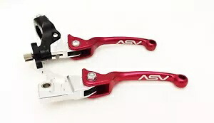 ASV F3 フロント ブレーキ クラッチ パーチ レバー ペア パック レッド ヤマハ YFZ 450 2004-2006 ASV F3 Front Brake Clutch Perch Levers Pair Pack Red Yamaha YFZ 450 2004-2006 【並行輸入品】