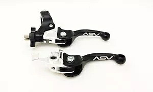 ASV F3 フロント ブレーキ クラッチ パーチ レバー ペア ショーティー ブラック ヤマハ ラプター 700 2007+ ASV F3 Front Brake Clutch Perch Levers Pair Shorty Black Yamaha Raptor 700 2007+ 【並行輸入品】
