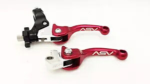 ASV F3 フロント ブレーキ クラッチ パーチ レバー ショーティー レッド YZ 250F 250FX 450F 450FX ASV F3 Front Brake Clutch Perch Levers Shorty Red YZ 250F 250FX 450F 450FX 【並行輸入品】