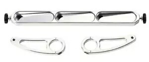 Blingstar ビレット 9 インチ センター ミラー 1 3/4 ポリッシュ ヤマハ Rhino 450 660 700 すべて Blingstar Billet 9\