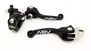 ASV F3 フロント ブレーキ クラッチ パーチ レバー ペア ショーティー ブラック TTR 230 1999 - 2022+ ASV F3 Front Brake Clutch Perch Levers Pair Shorty Black TTR 230 1999 - 2022+ 【並行輸入品】