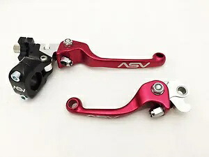 ASV F3 フロント ブレーキ クラッチ パーチ レバー スタンダード レッド ヤマハ YZ 65 80 85 125 250 ASV F3 Front Brake Clutch Perch Levers Standard Red Yamaha YZ 65 80 85 125 250 【並行輸入品】