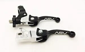 ASV F3 ショーティー ブラック フロント ブレーキ クラッチ パーチ レバー ペア パック グリズリー 350 450 ASV F3 Shorty Black Front Brake Clutch Perch Levers Pair Pack Grizzly 350 450 【並行輸入品】